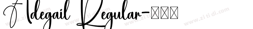 Adegail Regular字体转换